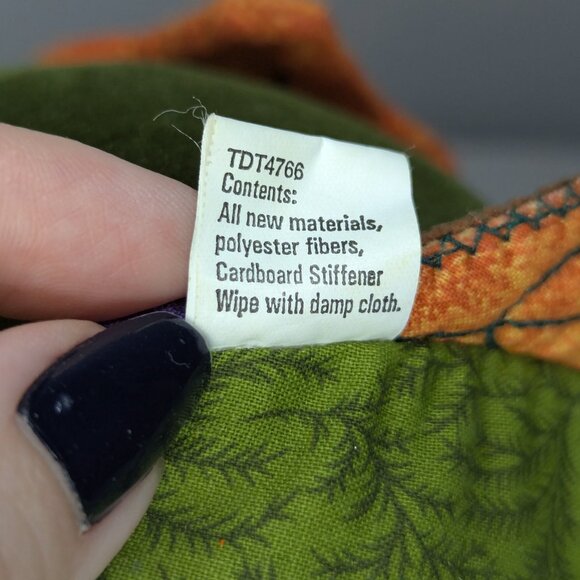 Hallmark Winslow Turkey Centerpiece Colorful Plush with Fabric Leaf Details - Picture 8 of 11